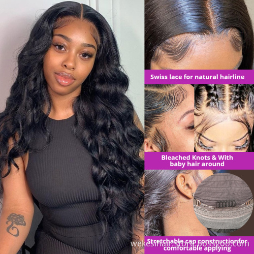 Big Deal! Body Wave 13x6/13x4 Front Human Hair Wigs For Women Brazilian Pre Plucked Loose Deep Wave 360 Lace Frontal Wig